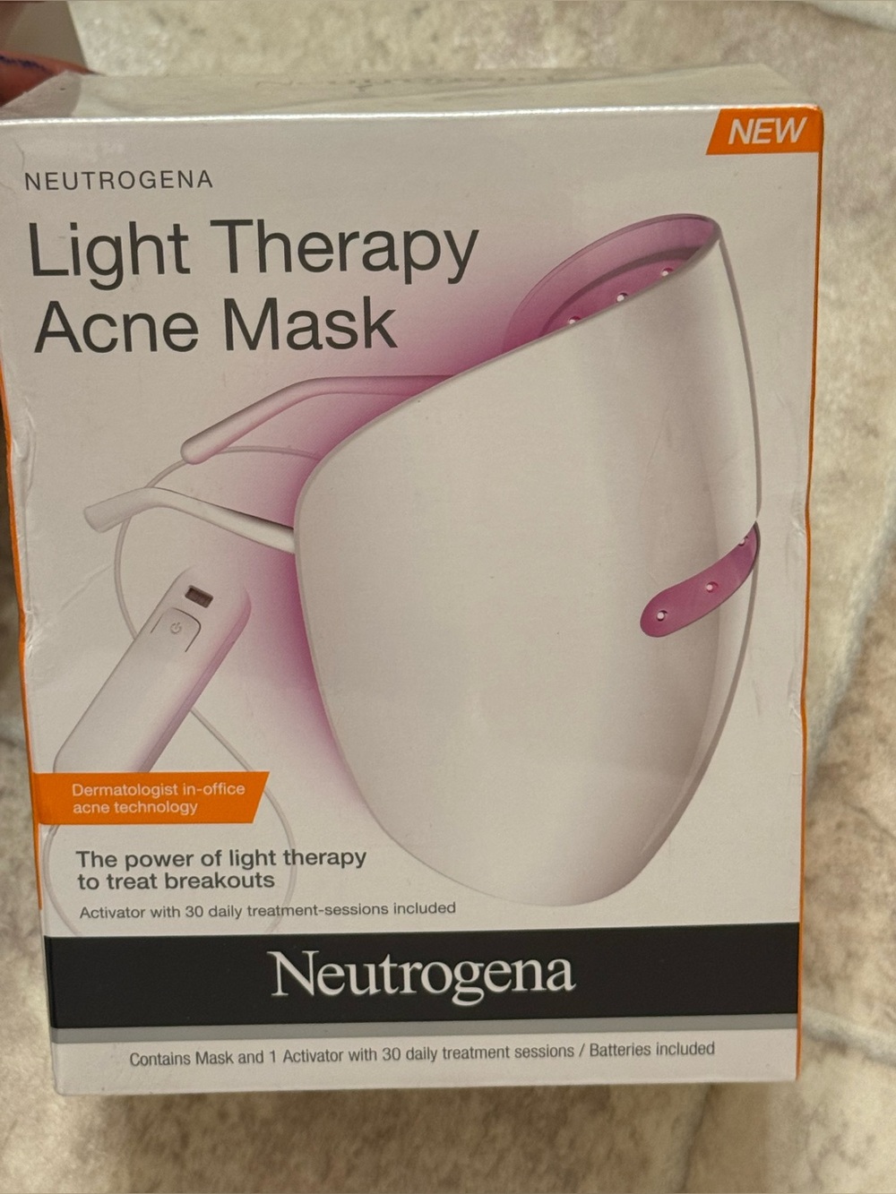 NWT SEALED Neutrogena Light Therapy Acne Mask factory sealed